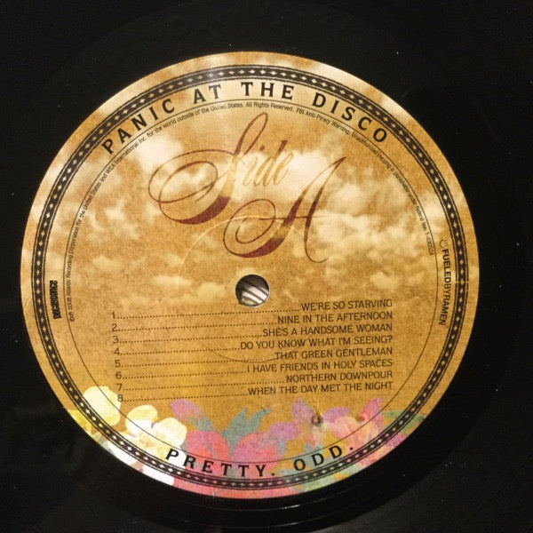 Image of Label Cover of 3235115E: LP - PANIC AT THE DISCO, Pretty Odd (Decaydance ; 1-430524, US , Inner)   NEW/NEW