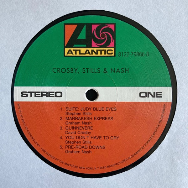 Image of Label Cover of 4755201S: LP - CROSBY, STILLS & NASH, Crosby, Stills & Nash (Atlantic ; R1 8229, Europe 2009 Reissue, Gatefold, Insert, 180 Gram Vinyl)   NEW/NEW