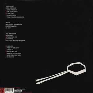 Image of Back Cover of 2xLP - NEW/NEW - GREEN DAY, American Idiot (Reprise Records ; 9362-48777-1, Europe 2019 Reissue, Gatefold), , For its first new set of music since 2000's 'Warning', Green Day tears up the blueprint and comes up with something unexpected: a punk rock concept album built around elaborate melodies, odd tempo changes, and a collection of songs that freely reference classic rock warhorses like the Beatles and Pink Floyd. 'She's a Rebel' and 'St Jimmy' might sound like vintage Green Day, bu