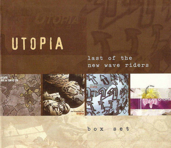 Image of Front Cover of 4753343S: 7xCD - UTOPIA, Last Of The New Wave Riders (Castle Music ; CMXBX735, Europe 2003, Box Set) Disc 1 of Live in TOKYO '79 has light marks on the run out.  VG+/VG+