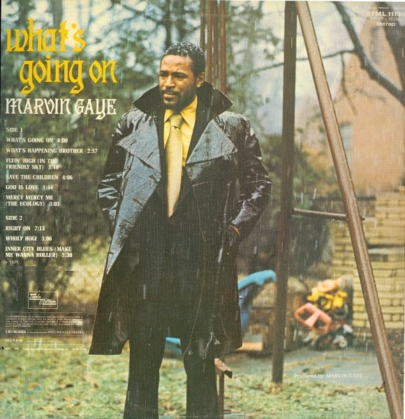 Image of Back Cover of LP - VG/VG - MARVIN GAYE, What's Going On (Motown; STML 11190, UK 1971, Textured Sleeve, Insert, Stereo), Vinyl in strong VG with a few hariline marks only, plays VG+.,  - 4246254S