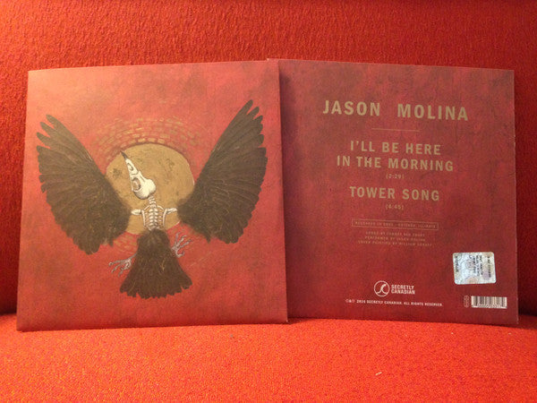 Image of Back Cover of 7" - VG+/VG+ - JASON MOLINA, The Townes Van Zandt Covers (Secretly Canadian ; SC331, US 2016, Picture Sleeve, Numbered, Limited Edition), Surface marks, light corner wear.,  - 4156127S