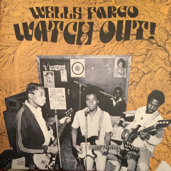 Image of Front Cover of 5045180S: LP - WELLS FARGO, Watch Out! (Now-Again Records ; NA 5138, US 2016, Gatefold, Booklet, Yellow / Green Marbled Vinyl)   VG+/VG+