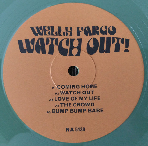 Image of Label Cover of 5045180S: LP - WELLS FARGO, Watch Out! (Now-Again Records ; NA 5138, US 2016, Gatefold, Booklet, Yellow / Green Marbled Vinyl)   VG+/VG+