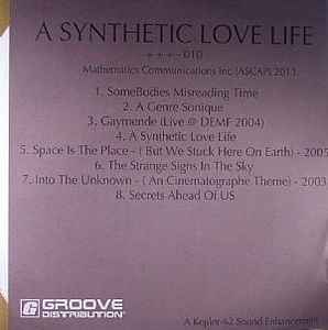 Image of Back Cover of 2xLP - VG/VG+ - HIEROGLYPHIC BEING, A Synthetic Love Life (+ + + ; + + + 10, US 2013, Stamped labels, Fold Over Sleeve), Label on disc 1 side B is bobbly, stamped labels are smudged, light surface marks and fold over sleeve is creased.,  - 0816664C