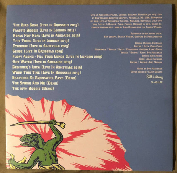 Image of Back Cover of 3614285C: 2xLP - KING GIZZARD AND THE LIZARD WIZARD, Chilled Gizzard (Still Listening Magazine; SL-001LPXX, UK 2021, Blue and White Marbled Vinyl, Limited Edition of 250)   NEW/NEW