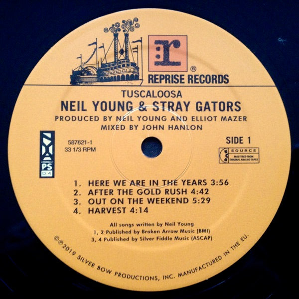 Image of Label Cover of 2xLP - EX/EX - NEIL YOUNG + STRAY GATORS, Tuscaloosa (Reprise Records ; 9362-49011-1, Europe 2019, 2 Inners), ,  - 3926278E