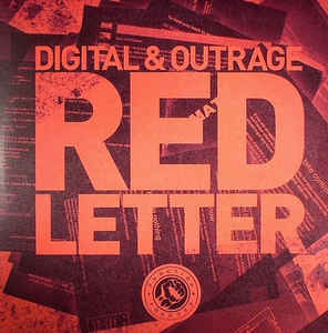 Image of Front Cover of 4615686C: 3x12" - DIGITAL & OUTRAGE, Red Letter (Function; CHANELD01, UK 2009) Sleeve worn at edges and corners  VG/VG