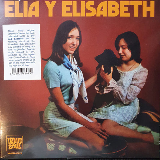 Image of Front Cover of 4624308E: 7" - ELIA Y ELISABETH, Fue Una Lagrima / Cae La Lluvia (Vampi Soul ; 45075, Spain 2020 Reissue, Picture Sleeve)   EX/VG+