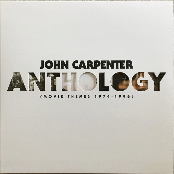 Image of Front Cover of 4624136E: LP - JOHN CARPENTER, Anthology (Movie Themes 1974-1998) (Sacred Bones Records ; SBR-177, USA & Europe 2017, Die Cut Sleeve, Inner) Still In Shrinkwrap With Hype Sticker  EX/EX