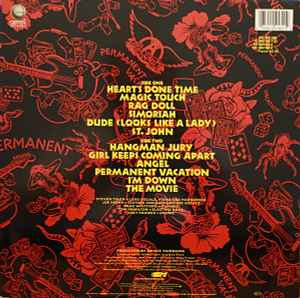 Image of Back Cover of 1744156S: LP - AEROSMITH, Permanent Vacation (Geffen Records ; WX 126, Europe 1987, Inner, DMM Serling Runout.)   VG+/VG+