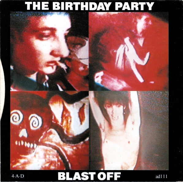Image of Back Cover of 7" - VG/VG - THE BIRTHDAY PARTY, Release the Bats / Blast Off (4AD; AD 111, UK 1981, Picture Sleeve), ,  - 4226109E