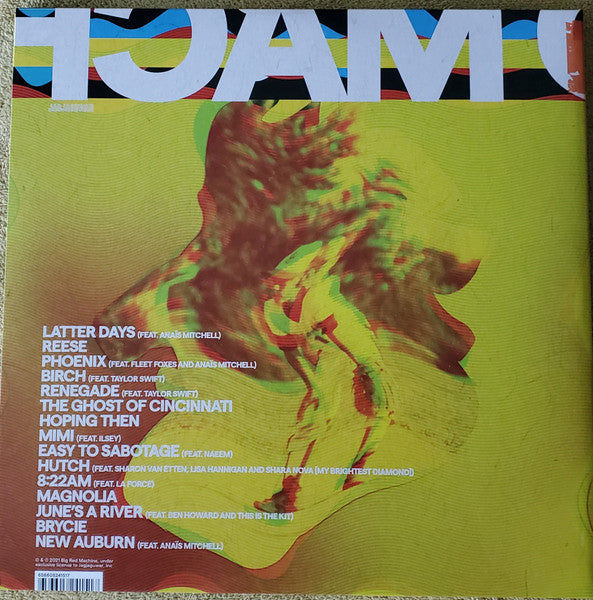 Image of Back Cover of 2xLP - VG+/VG+ - BIG RED MACHINE, How Long Do You Think It's Gonna Last? (Jagjaguwar, Inc. ; 37d03d, Worldwide 2021, Gatefold, 2 Inners, Red Opaque Vinyl, Aaron Desner (National) & Justin Vernon (Bon Iver)), ,  - 3046226S