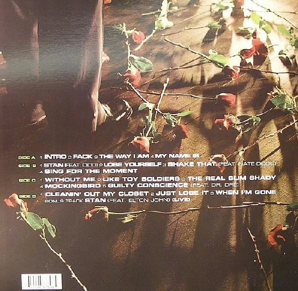 Image of Back Cover of 0215061C: 2xLP - EMINEM, Curtain Call - The Hits (Shady Records ; 602498878965, Europe 2021 Reissue, Gatefold, Compilation)   NEW/NEW