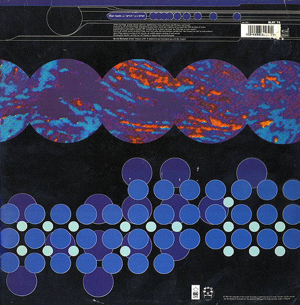 Image of Back Cover of 12" - VG/VG - ORB, Blue Room (Big Life; BLRT 75, UK 1992, Picture Sleeve), Minor pressing fault causing pops at B side for few ratotaions.,  - 2746073S
