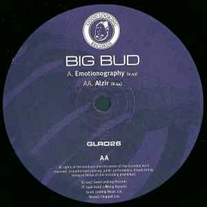 Image of Label Cover of 4513154C: 12" - BIG BUD, Emotionography / Alzir (Good Looking Records ; GLR026, UK 1998, Picture Sleeve) Creasing, ring wear to sleeve opening.  VG/VG