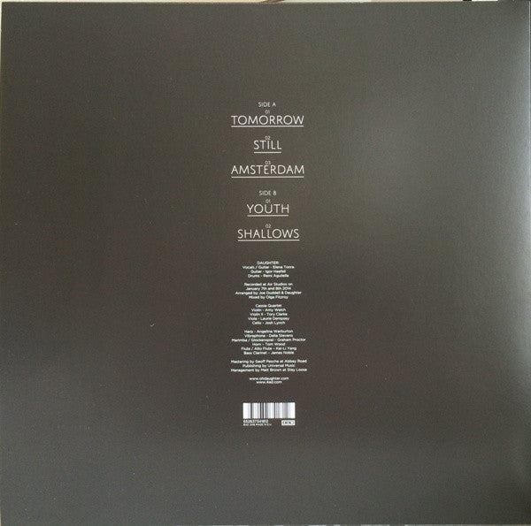 Image of Back Cover of 12" EP - VG/VG - DAUGHTER, 4AD Session (4AD; BAD 3418, UK & Europe 2014, Picture Sleeve, Limited Edition of 800), Strong VG - hairlines, light cover wear, dent on opening edge,  - 3046229S