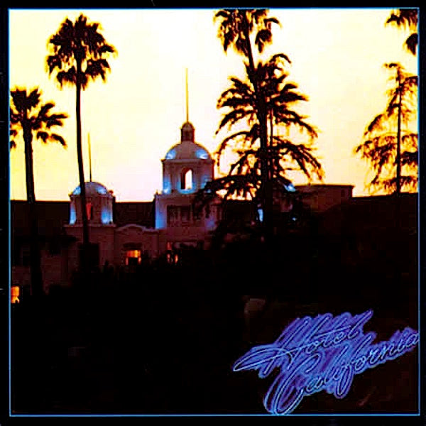 Image of Front Cover of 1614347C: LP - EAGLES, Hotel California (Asylum Records ; 8122-79915-1, Europe 2009 Reissue, Gatefold, Insert, Poster, 180 Gram Vinyl) Edge Wear  VG/VG+