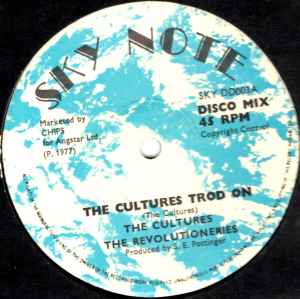 Image of Label Cover of 12" - G+/VG - THE CULTURES / THE REVOLUTIONARIES / CULTURE - RANKING TREVOR, The Cultures Trod On / Trod On In Dub (Sky Note ; SKY DD003, UK 1977, Pasted Print On Plain Sleeve), Light marks. Staining on pic sleeve,  - 4446070S