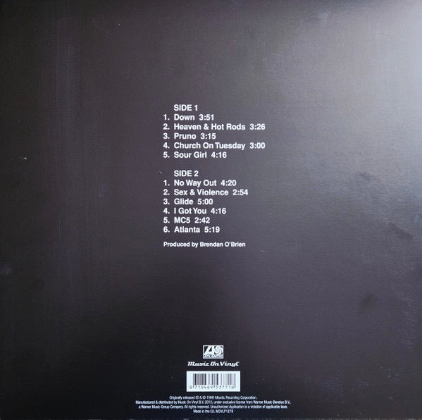 Image of Back Cover of LP - VG+/VG+ - STONE TEMPLE PILOTS, N 4 (Music On Vinyl ; MOVLP1278, Europe 2015 Reissue, Die Cut Sleeve, Inner & Insert), ,  - 0816638C