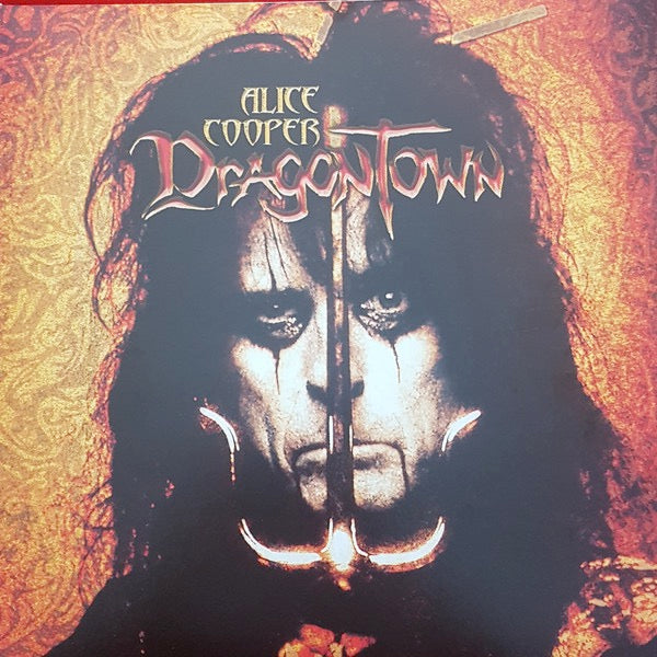 Image of Front Cover of 0124208E: LP - ALICE COOPER, Dragontown (Ear Music ; 0214317EMX, Europe 2020 Reissue, Gatefold, Inner, Orange Vinyl)   VG+/VG+