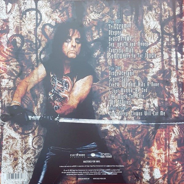 Image of Back Cover of 0124208E: LP - ALICE COOPER, Dragontown (Ear Music ; 0214317EMX, Europe 2020 Reissue, Gatefold, Inner, Orange Vinyl)   VG+/VG+