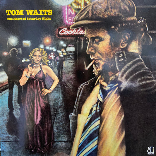 Image of Front Cover of LP - VG/VG - TOM WAITS, The Heart Of Saturday Night (Asylum Records No Rights Box; AS 53 035, UK 1980s Reissue, STRAWBERRY UK Runouts), Light marks, heavy edge wear. "Prime Cuts" sticker no sleeve.,  - 3416122C