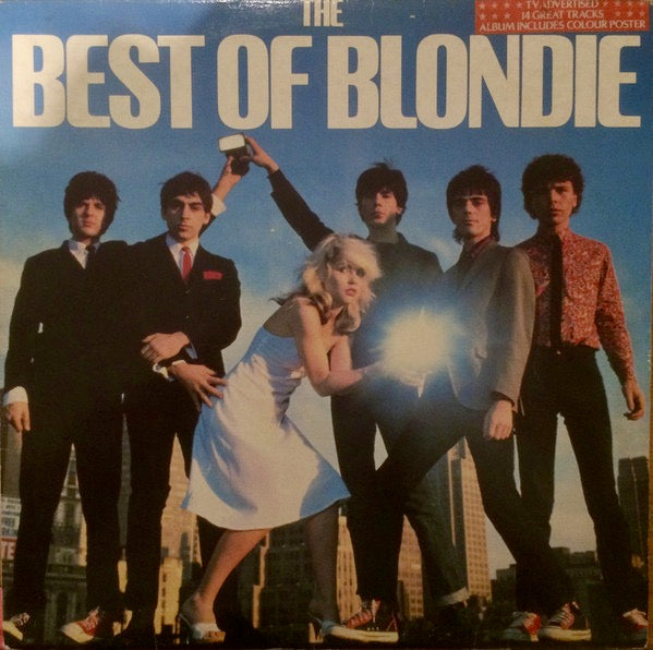 Image of Front Cover of LP - VG/VG+ - BLONDIE, The Best Of Blondie (Chrysalis ; CDL TV1, UK 1981, NO Poster, Stickered Sleeve, French Pressing for UK ), ,  - 2416085C