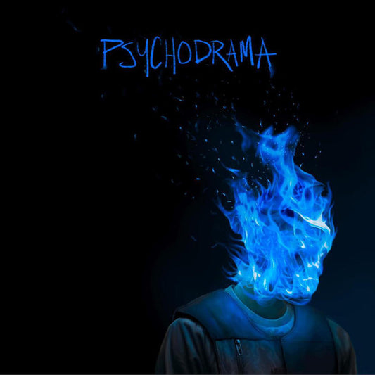 Image of Front Cover of 5114168C: 2xLP - DAVE, Psychodrama (Neighbourhood Recordings ; 0604565297802, UK 2019, Gatefold, 2 Inners, Blue Vinyl, 180g) Light marks/fogging on vinyl from storage. Two small command strips stuck inside sleeve openings.  VG/VG