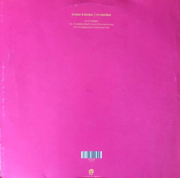 Image of Back Cover of 12" - VG/VG - SCOPER & BUBBA, I'm Satisfied (Classic  ; CMC39, UK 2002, Picture Sleeve), ,  - 4316760C