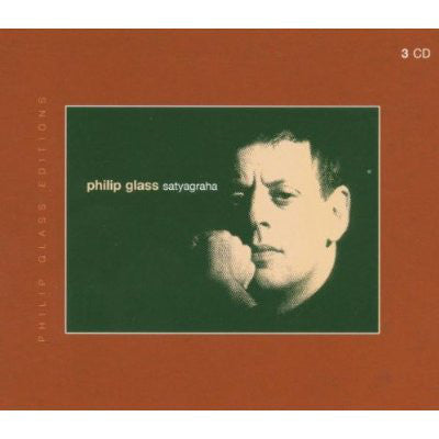 Image of Front Cover of 3xCD - VG/VG - PHILIP GLASS - NEW YORK CITY OPERA ORCHESTRA AND CHORUS, CHRISTOPHER KEENE, Satyagraha (Sony Classical ; 0879732000, Austria 2003, Box Set, Booklet), Dent In Box, Minor Marks on CD,  - 3836090E