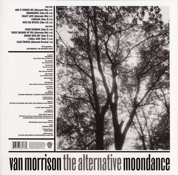 Image of Back Cover of LP - VG/EX - VAN MORRISON, The Alternative Moondance (Warner Bros. Records ; 603497861385 R1 566244, Europe 2018, Record Store Day), Sleeve is creased.,  - 3416545C