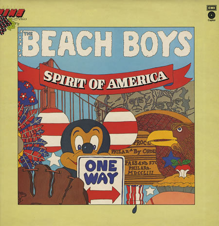 Image of Front Cover of 2844019S: LP - THE BEACH BOYS, Spirit Of America (Capitol Records ; VMP 1007, UK 1975) Ring Wear  VG/VG