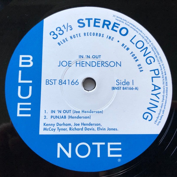 Image of Label Cover of LP - NEW/NEW - JOE HENDERSON, In 'N Out (Blue Note ; 0802773, USA & Europe 2019 Reissue), ,  - 2216324C