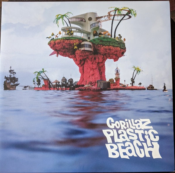 Image of Front Cover of 2xLP - NEW/NEW - GORILLAZ, Plastic Beach (Parlophone; 5099962616614, Europe 2010s Reissue, Gatefold, 2 Inners), ,  - 0756174S