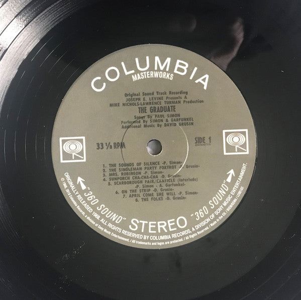 Image of Label Cover of LP - NEW/NEW - SIMON & GARFUNKEL, DAVE GRUSIN, The Graduate (Original Sound Track Recording) (Legacy ; 88875049711, UK 2018 Reissue), ,  - 1036165E