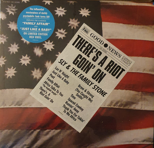 Image of Front Cover of LP - NEW/NEW - SLY & THE FAMILY STONE, There's A Riot Goin' On (Epic ; 19439904351, Europe 2021, Inner, Red Vinyl.), ,  - 4315495C