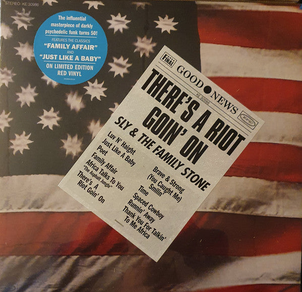 Image of Front Cover of LP - NEW/NEW - SLY & THE FAMILY STONE, There's A Riot Goin' On (Epic ; 19439904351, Europe 2021, Inner, Red Vinyl.), ,  - 4315495C