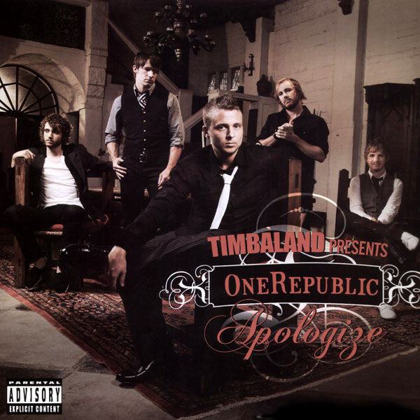 Image of Front Cover of 12" - VG/VG - TIMBALAND PRESENTS ONEREPUBLIC, Apologize (Mosley Music Group ; 1750153, UK 2007, Picture Sleeve, b-side feat Justin Timberlake and Jay-Z), Record mainly has storage scuffs and marks,  - 2816326C