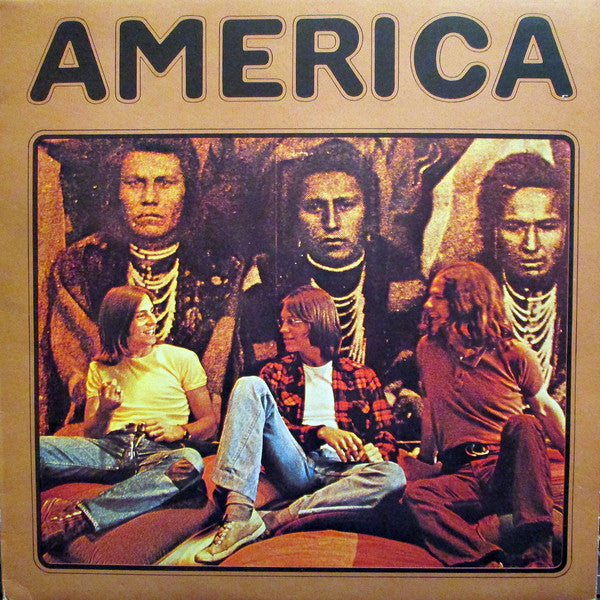 Image of Front Cover of LP - VG/VG - AMERICA, America (Warner Bros. Records Green Labels; K 46093, UK 1971), Strong VG,  - 4316613C