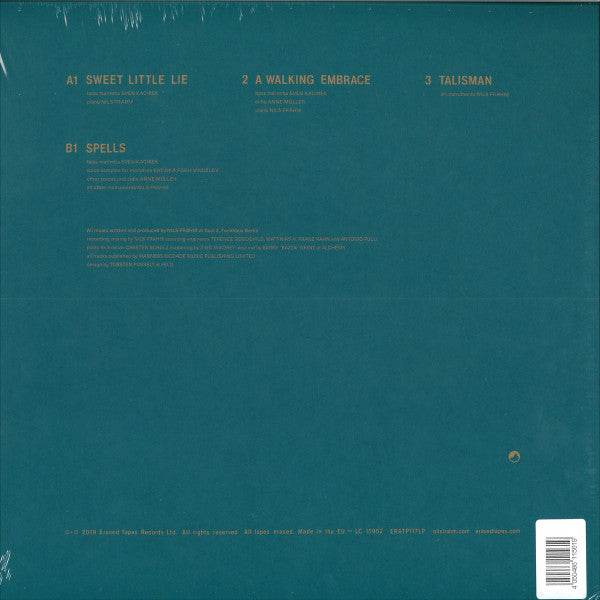 Image of Back Cover of 1134029E: 12" EP - NILS FRAHM, Encores 2 (Erased Tapes Records ; ERATP117LP, Europe 2019, Download Code)   NEW/NEW