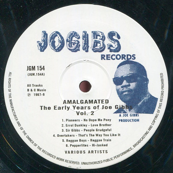 Image of Label Cover of 2714328C: LP - VARIOUS ARTISTS, The Early Years Of Joe Gibbs 1967-73 - Vol. 2 (Amalgamated Records; JGM 154,  2019) Tiny split at top of opening of sleeve. Rest of the sleeve is clean and intact.  G+/VG+