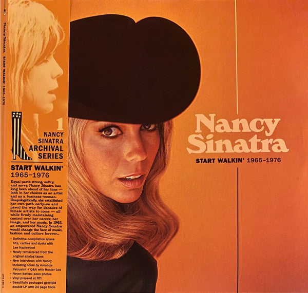 Image of Front Cover of 3624017E: 2xLP - NANCY SINATRA, Start Walkin' 1965-1976 (Light In The Attic; LITA 195, US 2021, Gatefold, Booklet, With Obi.)   VG+/VG+