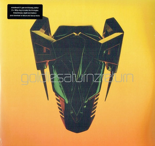 Image of Front Cover of 2xLP - VG+/VG - GOLDIE, Saturnz Return (Remastered 21 Year Anniversary Edition) (London Records; LMS5521265, UK 2019 Reissue, Gatefold, 2 Inners, 180 Gram & Download), few faint scuffs - v. minor. printed inners,  - 2146202S