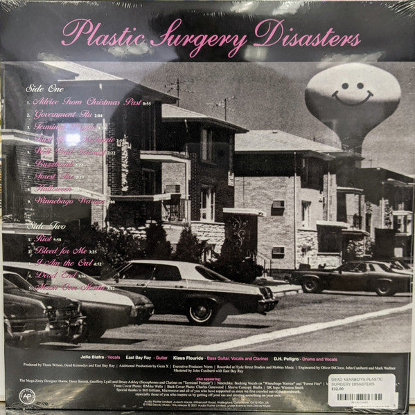 Image of Back Cover of 2433018E: LP - DEAD KENNEDYS, Plastic Surgery Disasters (Audio Platter ; PLATE059LP,  2021 Reissue)   NEW/NEW