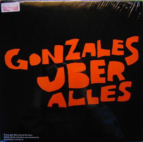 Image of Front Cover of 2144244S: LP - GONZALES, Uber Alles (Kitty Yo; KY00027LP, UK 2000, Stickers) Cover in shrink with a few light creases. Stickers included. Disc is strong VG.  VG+/VG