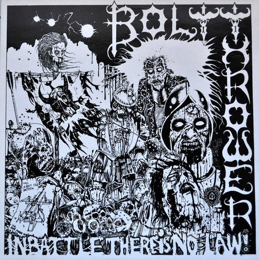 Image of Front Cover of 0234164E: LP - BOLT THROWER, In Battle There Is No Law! (Back On Black ; BOBV306LP, UK 2011 Reissue, Gatefold, 180 Gram Vinyl)   NEW/NEW