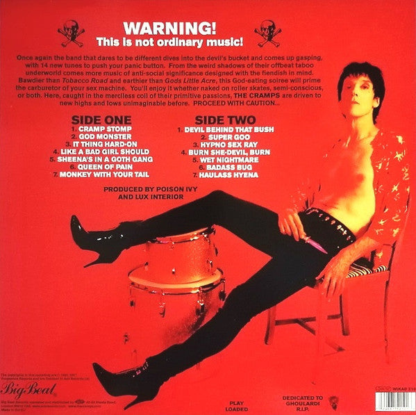 Image of Back Cover of 2514218C: LP - THE CRAMPS, Big Beat From Badsville (Big Beat Records ; WIKAD 210, Europe 2001, Inner, Linen White Vinyl)   NEW/NEW