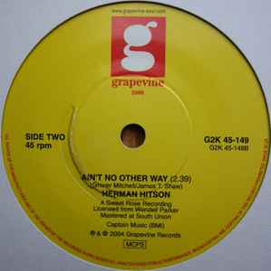 Image of Back Cover of 7" - /VG+ - HERMAN HITSON, You Can't Keep A Good Man Down / Ain't No Other Way (Grapevine ; G2K 45-149, UK 2004 Reissue), Lightest of marks.,  - 2926113E