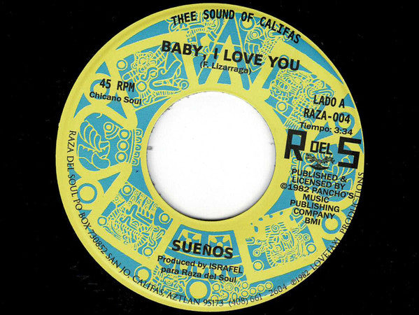 Image of Front Cover of 0522028E: 7" - SUE OS, Baby I Love You / Mujer Te Amo (Raza Del Soul ; RAZA-004, US 2019, Plain Sleeve)   /EX